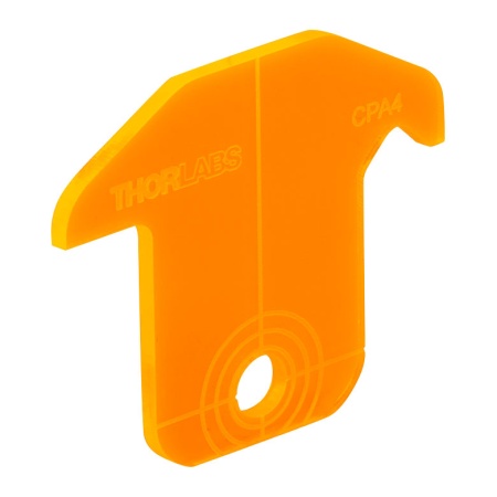 CPA4 - Флюоресцирующая юстировочная пластинка для каркасных систем (30 мм), отверстие: Ø5 мм, оранжевый, Thorlabs