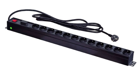 HDPS12-EU - Удлинитель с защитой от скачков напряжения, 12 розеток для вилок европейского стандарта, Thorlabs