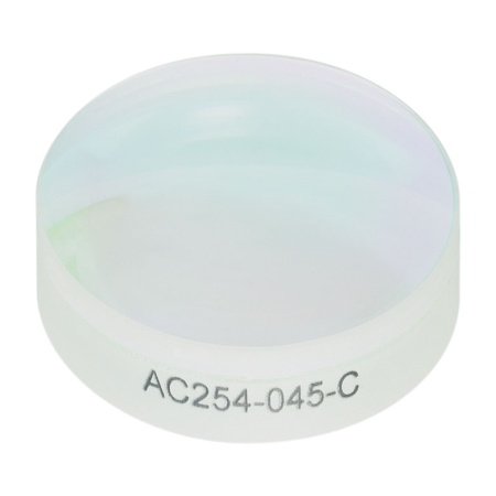 AC254-045-C - Ахроматический дублет, фокусное расстояние: 45.0 мм, Ø1", просветляющее покрытие: 1050 - 1700 нм, Thorlabs