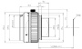 Объектив для линейных камер VTL-6040-0.16X