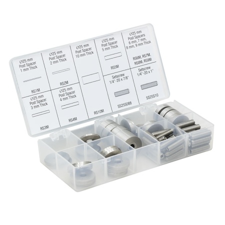 RS-KIT - Набор шайб диаметром 25 мм для регулировки высоты стержней и винтов: 1/4"-20, Thorlabs RS-KIT - Набор шайб диаметром 25 мм для регулировки высоты стержней и винтов: 1/4"-20, Thorlabs