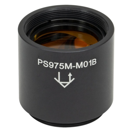 PS975M-M01B - Уголковый отражатель (ретрорефлектор), в оправе, резьба: SM1, золотое зеркальное покрытие отражающих поверхностей: 800 - 2000 нм, Thorlabs