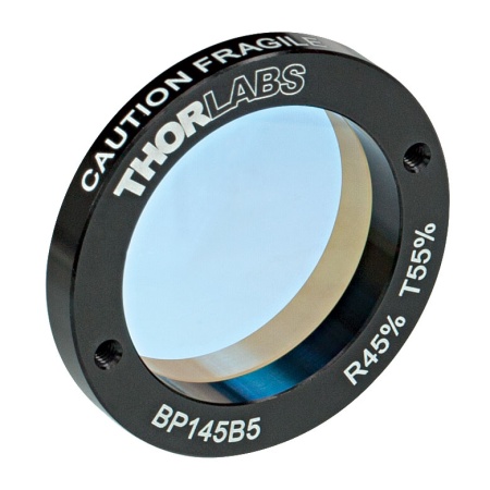 BP145B5 - Пленочный светоделитель, Ø1", с покрытием, деление 45:55 (отражение:пропускание), для 300-400 мкм, Thorlabs