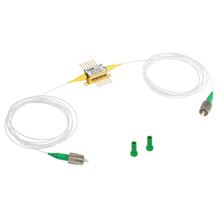 BOA1050S - Оптический усилитель с центральной длиной волны 1050 нм (тип.), корпус: Butterfly, оснащен SM оптическим волокном, разъем: FC/APC, выходная мощность насыщения: 17 дБм, Thorlabs