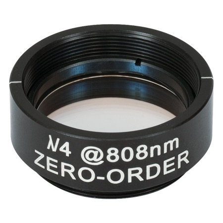 WPQ10M-808 - Четвертьволновая пластинка нулевого порядка, Ø1", оправа с резьбой SM1, рабочая длина волны: 808 нм, Thorlabs WPQ10M-808 - Четвертьволновая пластинка нулевого порядка, Ø1", оправа с резьбой SM1, рабочая длина волны: 808 нм, Thorlabs