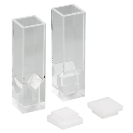 CV10Q1FE - Микрокюветы с колпачком с повышенной химической устойчивостью, 100 мкл, высота пучка от дна кюветы: 8.5 мм, 2 шт., Thorlabs