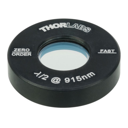 WPH05M-915 - Полуволновая пластинка нулевого порядка, Ø1/2", оправа: Ø1", рабочая длина волны: 915 нм, Thorlabs WPH05M-915 - Полуволновая пластинка нулевого порядка, Ø1/2", оправа: Ø1", рабочая длина волны: 915 нм, Thorlabs