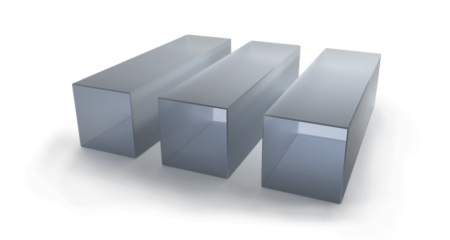 Кристалл Yb:YAB, 3×3 мм, длина: 2 мм, степень легирования: 10%, без покрытия, брюстеровский срез, Optogama