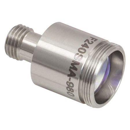 F240SMA-980 - Оптоволоконный коллиматор, рабочая длина волны: 980 нм, фокус: 8.06 мм, числовая апертура: 0.50, разъем: SMA905, Thorlabs F240SMA-980 - Оптоволоконный коллиматор, рабочая длина волны: 980 нм, фокус: 8.06 мм, числовая апертура: 0.50, разъем: SMA905, Thorlabs