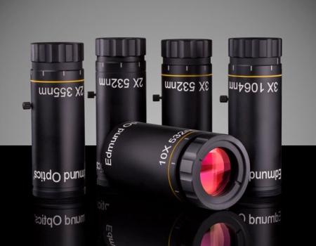 Расширитель лазерного пучка Vega™, расширение луча: 10X, покрытие для 266 нм, Edmund Optics