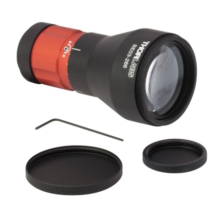 BE03-266 - Расширитель пучка для работы с мощным лазерным излучением, увеличение: 3X, оптические элементы:  UVFS, просветляющее покрытие: 266 нм, Thorlabs BE03-266 - Расширитель пучка для работы с мощным лазерным излучением, увеличение: 3X, оптические элементы:  UVFS, просветляющее покрытие: 266 нм, Thorlabs