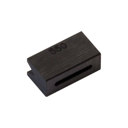 VHG550 - Графитовая деталь с V-образным пазом для фиксации волокна в процессе обработки, для волокон с диаметром оболочки Ø500 мкм - Ø550 мкм, Thorlabs