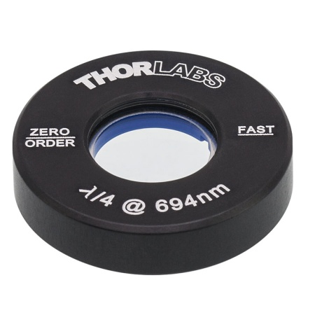WPQ05M-694 - Четвертьволновая пластинка нулевого порядка, Ø1/2", оправа: Ø1", рабочая длина волны: 694 нм, Thorlabs WPQ05M-694 - Четвертьволновая пластинка нулевого порядка, Ø1/2", оправа: Ø1", рабочая длина волны: 694 нм, Thorlabs