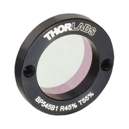 BP545B1 - Пленочный светоделитель, Ø1/2", с покрытием, деление 45:55 (отражение:пропускание), для работы в 400-700 нм, Thorlabs