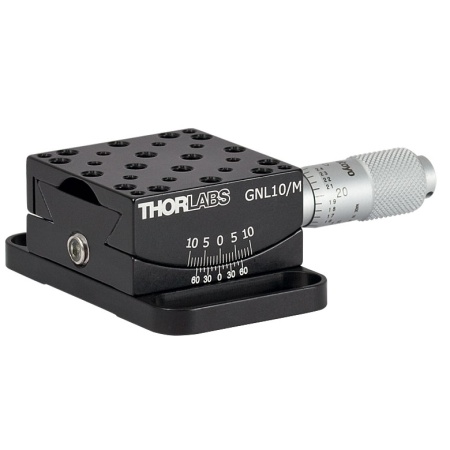 GNL10/M - Гониометр, расстояние до точки вращения: 25.4 мм, вращение: ±10º, метрическая резьба, Thorlabs GNL10/M - Гониометр, расстояние до точки вращения: 25.4 мм, вращение: ±10º, метрическая резьба, Thorlabs
