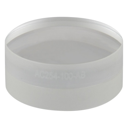 AC254-100-AB - Ахроматический дублет, фокусное расстояние: 100.0 мм, Ø1", просветляющее покрытие: 400 - 1100 нм, Thorlabs AC254-100-AB - Ахроматический дублет, фокусное расстояние: 100.0 мм, Ø1", просветляющее покрытие: 400 - 1100 нм, Thorlabs