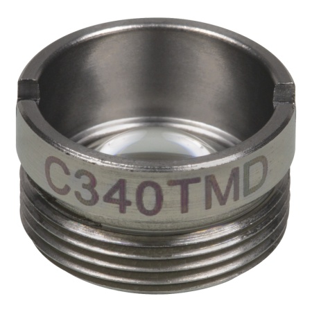 C340TMD - Асферическая линза в оправе, фокусное расстояние: 4.0 мм, числовая апертура: 0,6, рабочее расстояние: 0.6 мм, без покрытия, Thorlabs C340TMD - Асферическая линза в оправе, фокусное расстояние: 4.0 мм, числовая апертура: 0,6, рабочее расстояние: 0.6 мм, без покрытия, Thorlabs