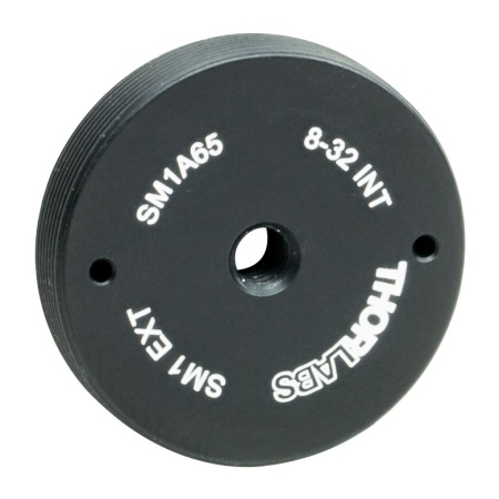 SM1A65 - Адаптер с внешней резьбой SM1, внутренняя резьба: 8-32, толщина: 0.23", Thorlabs SM1A65 - Адаптер с внешней резьбой SM1, внутренняя резьба: 8-32, толщина: 0.23", Thorlabs