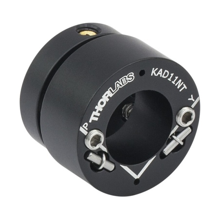 KAD11NT - Кинематический адаптер для цилиндрических компонентов Ø11 мм, Ø1”,  регулировка угла наклона элемента в вертикальной и горизонтальной плоскостях, Thorlabs