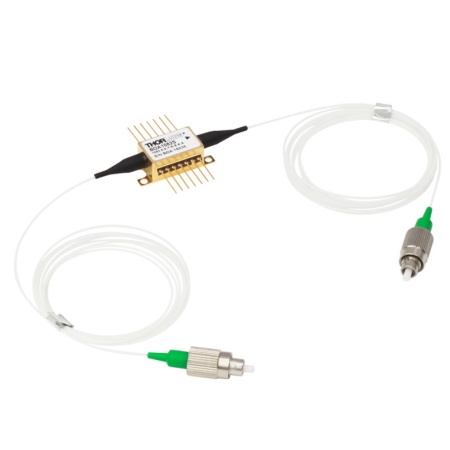 BOA1082S - Оптический усилитель L-диапазона, чувствителен к поляризации излучения, центральная длина волны: 1625 нм (тип.), корпус: Butterfly, сопряжен с одномодовыми оптическими волокнами, разъемы: FC/APC, Thorlabs