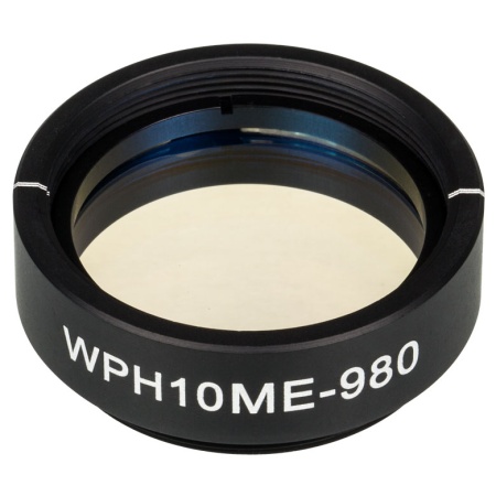 WPH10ME-980 - Полуволновая пластинка из ЖК полимера в оправе, Ø1", рабочая длина волны: 980 нм, резьба: SM1, Thorlabs WPH10ME-980 - Полуволновая пластинка из ЖК полимера в оправе, Ø1", рабочая длина волны: 980 нм, резьба: SM1, Thorlabs