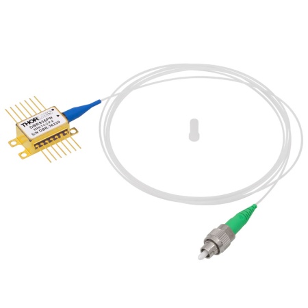 DBR935PN - Лазерный диод с распределённым брэгговским отражателем, 935 нм, 13 мВт, корпус: Butterfly, PM оптоволокно, FC/APC разъем, встроенный изолятор, Thorlabs