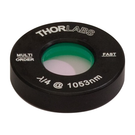 WPMQ05M-1053 - Четвертьволновая фазовая пластинка множественного порядка, Ø1/2", оправа: Ø1", просветляющее покрытие: 1053 нм, Thorlabs WPMQ05M-1053 - Четвертьволновая фазовая пластинка множественного порядка, Ø1/2", оправа: Ø1", просветляющее покрытие: 1053 нм, Thorlabs