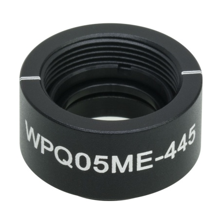 WPQ05ME-445 - Четвертьволновая пластинка нулевого порядка из ЖК полимера в оправе, Ø1/2", рабочая длина волны: 455 нм, резьба: SM05, Thorlabs WPQ05ME-445 - Четвертьволновая пластинка нулевого порядка из ЖК полимера в оправе, Ø1/2", рабочая длина волны: 455 нм, резьба: SM05, Thorlabs