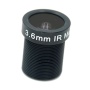 Промышленный объектив для матричных камер M12 (S-Mount) VTL-EM-03618(I)-M12-MP, с фокусным расстоянием 3.6 мм