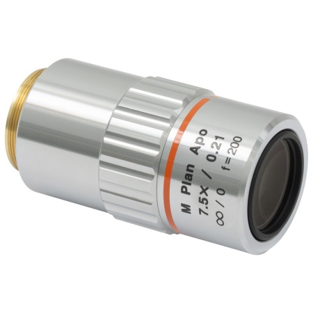 MY7X-807 - Планарный апохроматический объектив Mitutoyo, увеличение: 7.5X, числовая апертура: 0.21 NA, рабочее расстояние: 35 мм, рабочий диапазон: 436 - 656 нм, Thorlabs MY7X-807 - Планарный апохроматический объектив Mitutoyo, увеличение: 7.5X, числовая апертура: 0.21 NA, рабочее расстояние: 35 мм, рабочий диапазон: 436 - 656 нм, Thorlabs