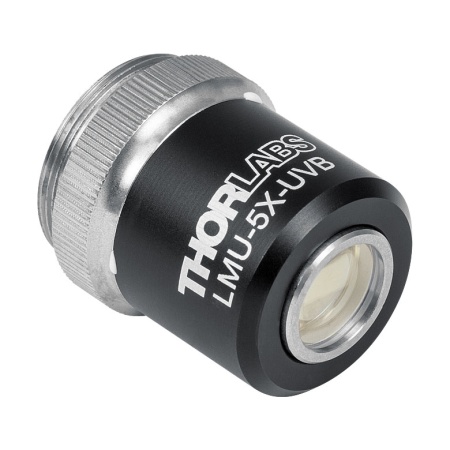LMU-5X-UVB - Фокусирующий объектив MicroSpot, 5X, просветляющее покрытие: 240 - 360 нм, NA=0.13, Thorlabs LMU-5X-UVB - Фокусирующий объектив MicroSpot, 5X, просветляющее покрытие: 240 - 360 нм, NA=0.13, Thorlabs