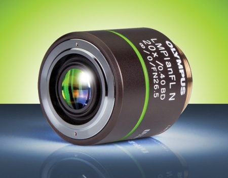 Планахроматические флюоритовые объективы Olympus с большим расстоянием