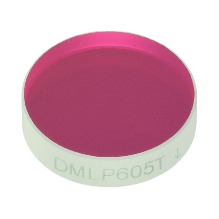 DMLP605T - Длинноволновый фильтр, Ø1/2", пороговая длина волны: 605 нм, Thorlabs