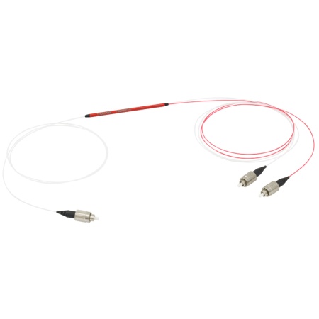 TM200R2F1B - Оптоволоконный разветвитель 1x2, многомодовые волокна, низкое содержание OH, сердцевина: Ø200 мкм, 0.22 NA, деление сигнала: 90:10, рабочий диапазон: 400 - 2200 нм, FC/PC разъемы, Thorlabs TM200R2F1B - Оптоволоконный разветвитель 1x2, многомодовые волокна, низкое содержание OH, сердцевина: Ø200 мкм, 0.22 NA, деление сигнала: 90:10, рабочий диапазон: 400 - 2200 нм, FC/PC разъемы, Thorlabs