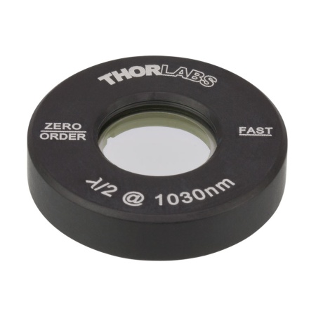 WPH05M-1030 - Полуволновая пластинка нулевого порядка, Ø1/2", оправа: Ø1", рабочая длина волны: 1030 нм, Thorlabs
