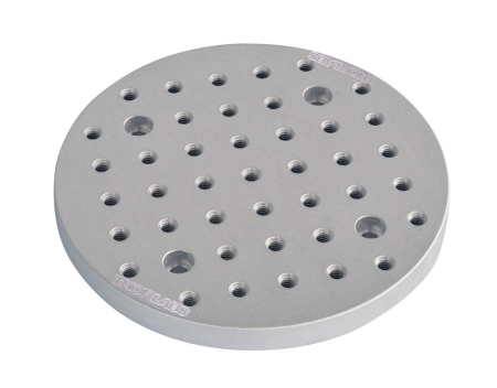 MBR6U - Круглая алюминиевая оптическая плита, без анодирования, Ø5.87" x 0.50", отверстия: 1/4"-20, удвоенная плотность резьбовых отверстий, Thorlabs