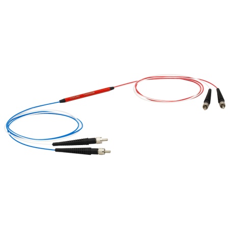 TT400R2S2B - Оптоволоконный разветвитель 2x2, многомодовые волокна, низкая концентрация OH, сердцевина: Ø400 мкм, 0.39 NA, разделение сигнала: 90:10, SMA905 разъем, Thorlabs TT400R2S2B - Оптоволоконный разветвитель 2x2, многомодовые волокна, низкая концентрация OH, сердцевина: Ø400 мкм, 0.39 NA, разделение сигнала: 90:10, SMA905 разъем, Thorlabs