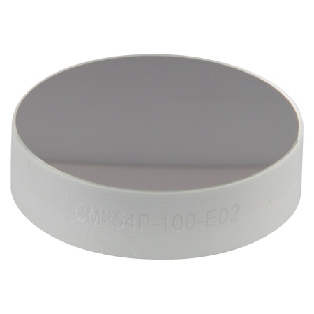 CM254P-100-E02 - Диэлектрическое вогнутое зеркало с полированной задней стороной, Ø1", отражение: 400 - 750 нм, фокусное расстояние: 100 мм, Thorlabs