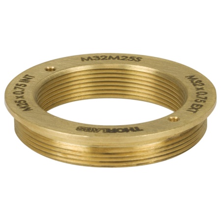 M32M25S - Адаптер для крепления объективов микроскопа, внешняя резьба: M32 x 0.75, внутренняя резьба: M25 x 0.75, Thorlabs M32M25S - Адаптер для крепления объективов микроскопа, внешняя резьба: M32 x 0.75, внутренняя резьба: M25 x 0.75, Thorlabs