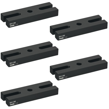 BA1/M-P5 - Основания для крепления, 25 мм x 75 мм x 10 мм, 5 шт., Thorlabs BA1/M-P5 - Основания для крепления, 25 мм x 75 мм x 10 мм, 5 шт., Thorlabs