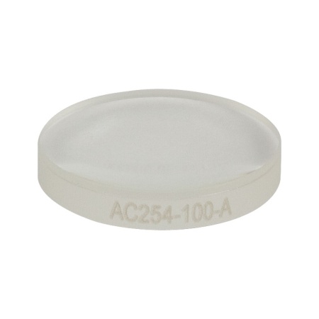 AC254-100-A - Ахроматический дублет, фокусное расстояние: 100 мм, Ø1", просветляющее покрытие: 400 - 700 нм, Thorlabs