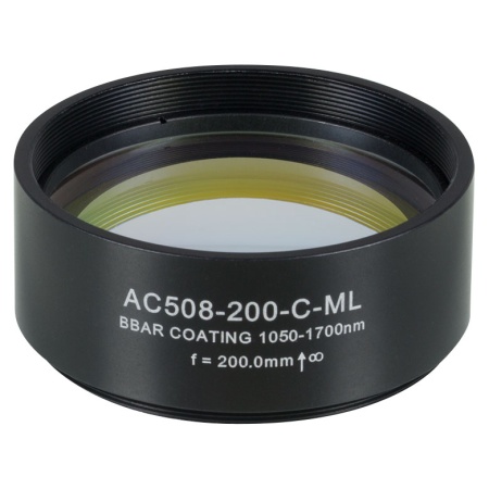 AC508-200-C-ML - Ахроматический дублет, f=200 мм, Ø2", резьба на оправе: SM2, просветляющее покрытие: 1050-1700 нм, Thorlabs AC508-200-C-ML - Ахроматический дублет, f=200 мм, Ø2", резьба на оправе: SM2, просветляющее покрытие: 1050-1700 нм, Thorlabs
