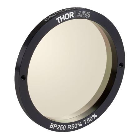 BP250 - Пленочный светоделитель, Ø2", с покрытием, деление 50:50 (отражение:пропускание), для работы на 635 нм, Thorlabs