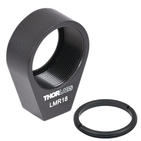 LMR18 - Держатель для линз Ø18 мм со стопорным кольцом, крепление: 8-32, Thorlabs