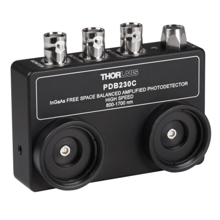 PDB230C - Балансный фотодетектор, свободный выход, InGaAs фотодиоды, активная область: Ø0.3 мм, рабочий диапазон: 800-1700 нм, резьба: 8-32 и M4, Thorlabs PDB230C - Балансный фотодетектор, свободный выход, InGaAs фотодиоды, активная область: Ø0.3 мм, рабочий диапазон: 800-1700 нм, резьба: 8-32 и M4, Thorlabs