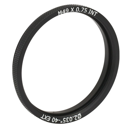 SM2A27 - Переходник с внешней резьбой SM2 и внутренней резьбой M49 x 0.75, Thorlabs SM2A27 - Переходник с внешней резьбой SM2 и внутренней резьбой M49 x 0.75, Thorlabs