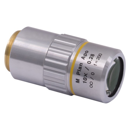 MY10X-803 - Планарный апохроматический объектив Mitutoyo, увеличение: 10X, числовая апертура: 0.28 NA, рабочее расстояние: 34 мм, Thorlabs MY10X-803 - Планарный апохроматический объектив Mitutoyo, увеличение: 10X, числовая апертура: 0.28 NA, рабочее расстояние: 34 мм, Thorlabs