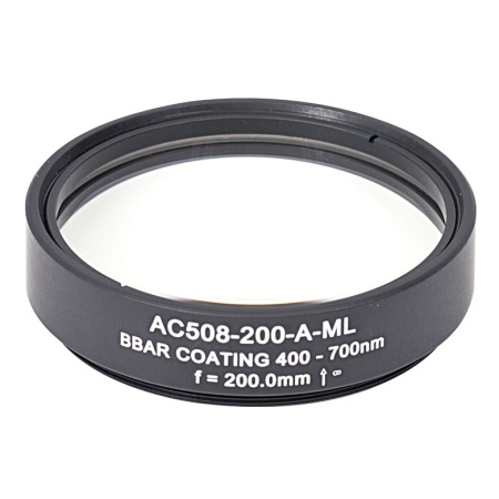 AC508-200-A-ML - Ахроматический дублет, f=200 мм, Ø2", резьба на оправе: SM2, просветляющее покрытие: 400-700 нм, Thorlabs AC508-200-A-ML - Ахроматический дублет, f=200 мм, Ø2", резьба на оправе: SM2, просветляющее покрытие: 400-700 нм, Thorlabs
