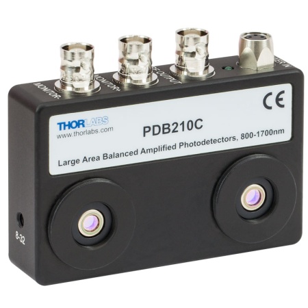 PDB210C - Балансный фотодетектор с большой площадью активной области, InGaAs фотодиоды, рабочий диапазон: 800-1700 нм, крепления: 8-32, источник питания: 12 В, Thorlabs PDB210C - Балансный фотодетектор с большой площадью активной области, InGaAs фотодиоды, рабочий диапазон: 800-1700 нм, крепления: 8-32, источник питания: 12 В, Thorlabs