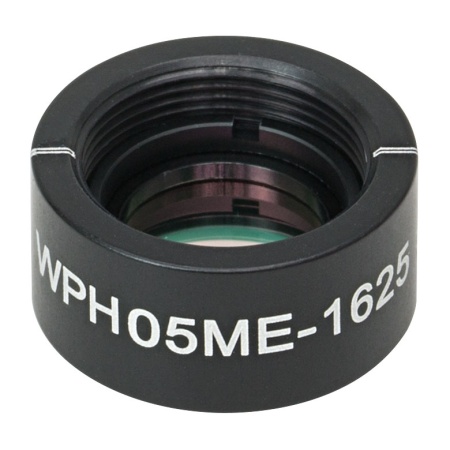 WPH05ME-1625 - Полуволновая пластинка нулевого порядка из ЖК полимера в оправе, Ø1/2", рабочая длина волны: 1625 нм, резьба: SM05, Thorlabs WPH05ME-1625 - Полуволновая пластинка нулевого порядка из ЖК полимера в оправе, Ø1/2", рабочая длина волны: 1625 нм, резьба: SM05, Thorlabs
